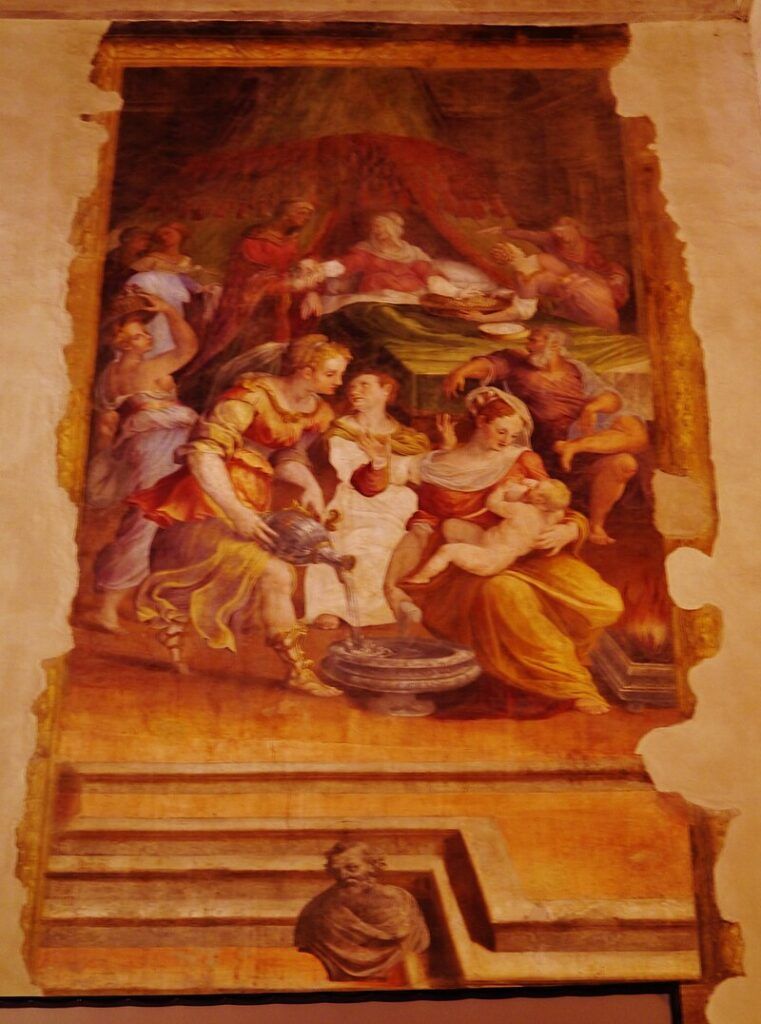 Uno degli affreschi presenti nella Cappella Farnese, all’interno del Palazzo d’Accursio, a Bologna, il luogo in cui, il prossimo 10 maggio, si terrà il convegno “Istituti di tutela a sostegno delle fragilità psichiche”.